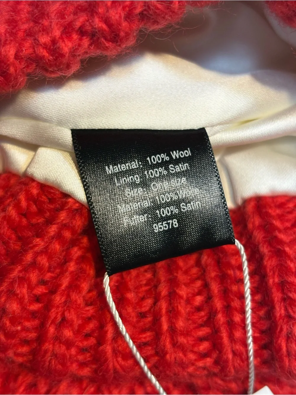 TOP-EX 100% Merino Wool Slouchy Pom Beanie